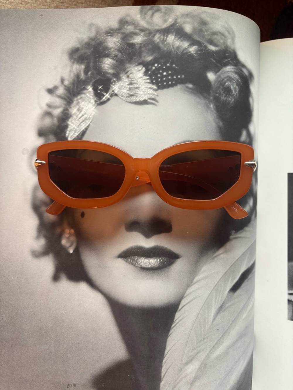 Free People Orange Cat-Eye Sunglasses